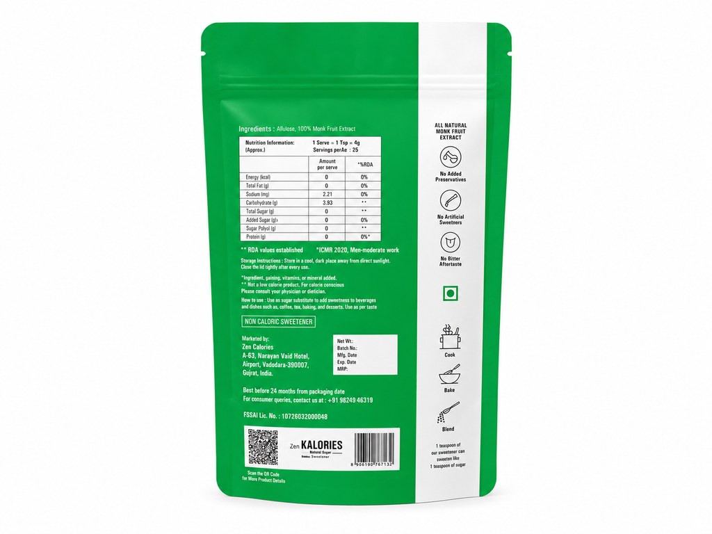 Zero Kal0ries – Natural Sweetener - 100g/450g/900g